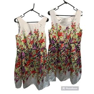 LUXE by Carmen Marc Valvo Sleeveless Floral Midi Dress